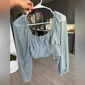 Milkmaid Top with Puff Sleeves